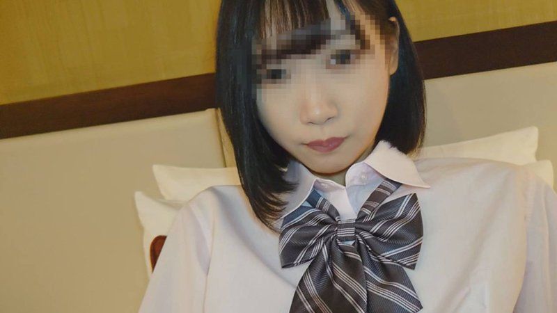 【无・制服扮演】与苗条模特儿美女再会、一见面就开始车内口交☆无套插入后再次中出