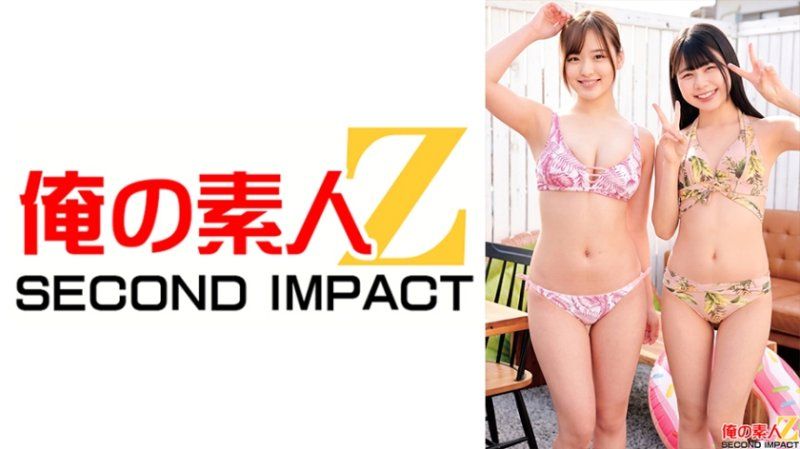 Amateur swimsuit gals in a close-contact mixed bath lotion play! Ryo-chan and Riri-chan experience a slippery soapy full-body session